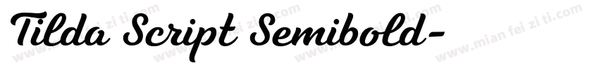 Tilda Script Semibold字体转换
